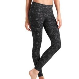 Athleta Leggings Zebra Chaturanga Tights